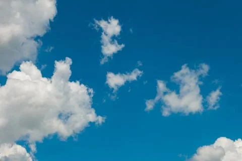 Blue sky with clouds. Foto stock