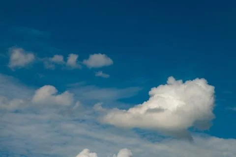Blue sky with clouds. Stock Photos