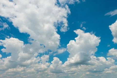 Blue sky with clouds. Foto stock