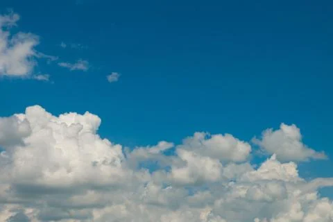 Blue sky with clouds. Stock Photos