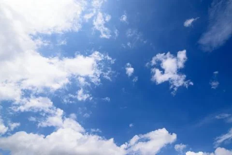 Blue sky with clouds Stock Photos
