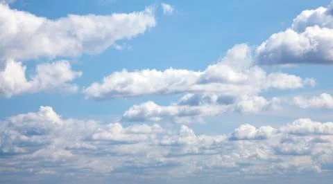 Blue sky with clouds Stock Photos