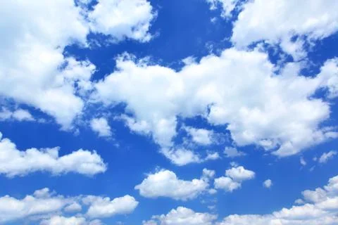 Blue sky with clouds Stock Photos