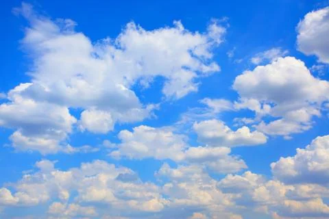Blue sky with clouds Foto stock