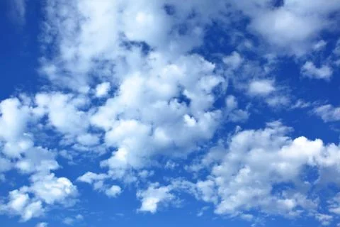Blue sky with clouds Stock Photos