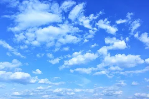 Blue sky with clouds Stock Photos