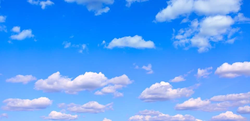 Blue sky with clouds Stock Photos