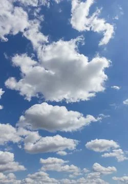 Blue sky with clouds. Stock Photos