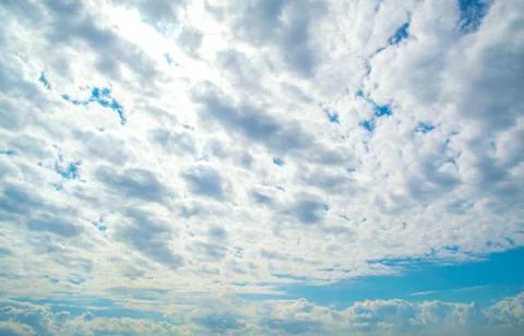 Blue sky with clouds Stock Photos