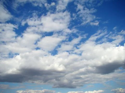 Blue sky with clouds Stock Photos