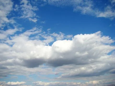 Blue sky with clouds Foto stock