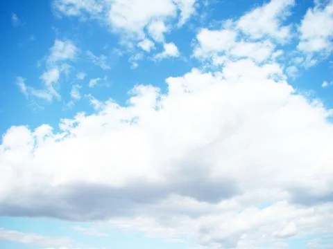 Blue sky with clouds Foto stock