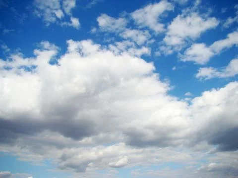 Blue sky with clouds Stock Photos