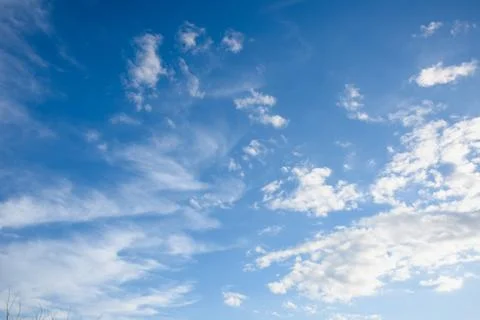 Blue sky with clouds Foto stock