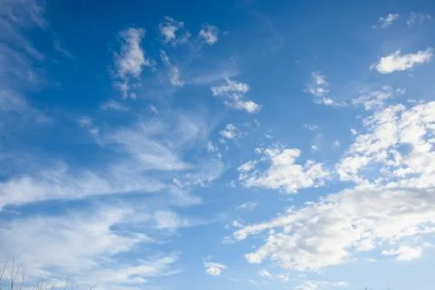 Blue sky with clouds Foto stock