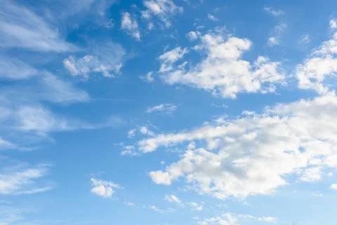 Blue sky with clouds Stock Photos