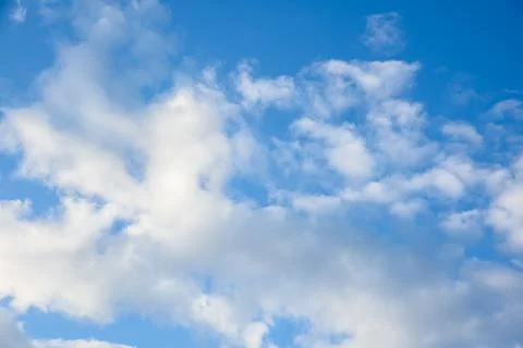 Blue sky with clouds Foto stock