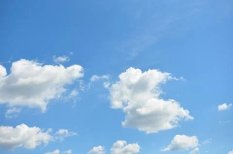 Blue sky with clouds Stock Photos