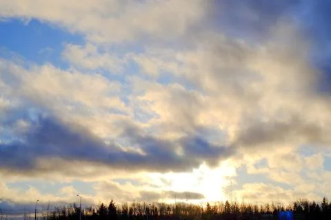 Blue Sky with clouds Stock-Fotos