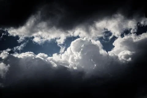 Blue sky in the clouds Stock Photos