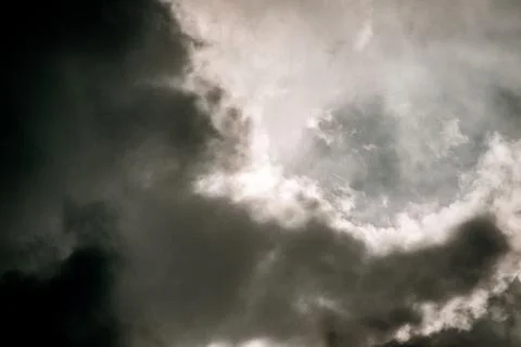 Blue sky in the clouds Stock Photos