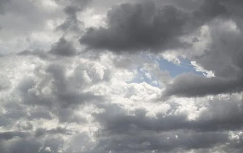 Blue sky in the clouds Stock Photos