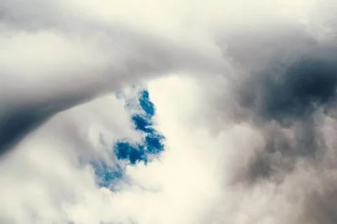 Blue sky in the clouds Stock Photos