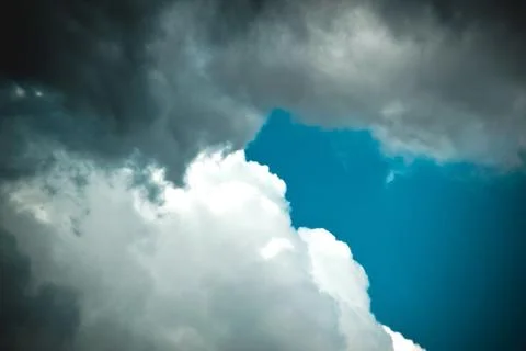 Blue sky in the clouds Stock Photos