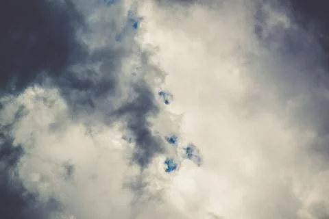 Blue sky in the clouds Stock Photos