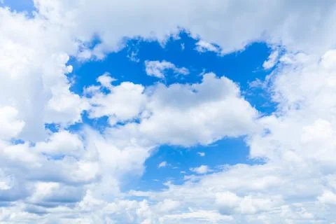 Blue sky with clouds Stock Photos