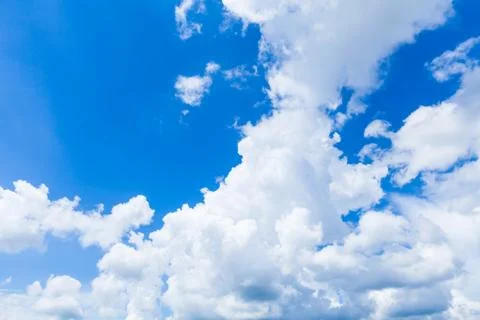 Blue sky with clouds Foto stock