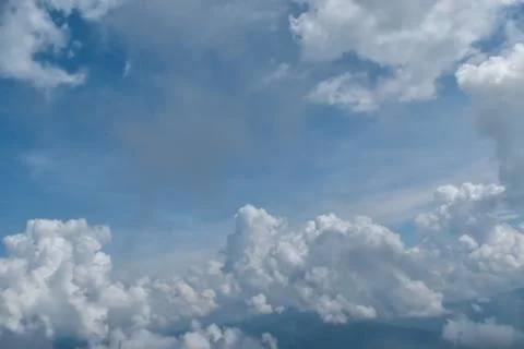 Blue sky clouds Stock Photos