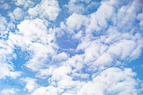 Blue sky with clouds. Foto stock