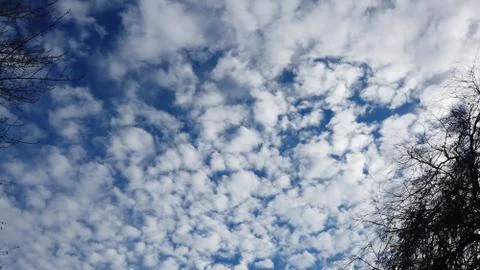 Blue sky with clouds Stock Photos