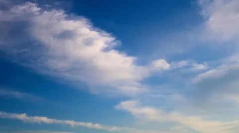 Blue sky with clouds Stock Photos