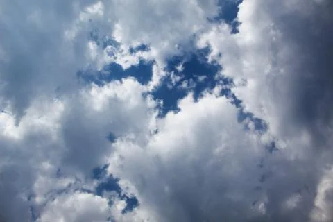 Blue sky with clouds Stock Photos