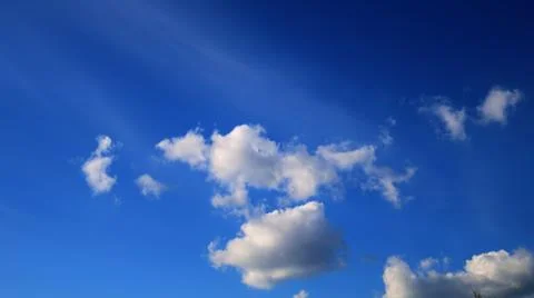 Blue Sky with Clouds Stock Photos
