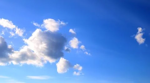 Blue Sky with Clouds Stock Photos