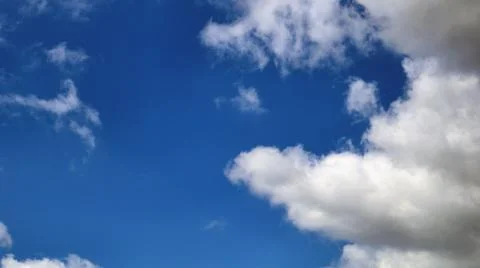 Blue Sky with Clouds Stock Photos
