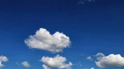 Blue Sky with Clouds Stock Photos