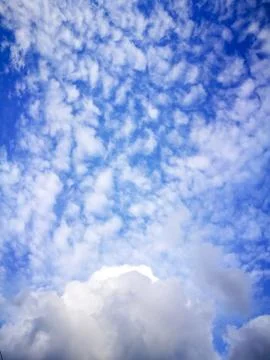 Blue sky with clouds Stock Photos