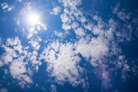 Blue sky with clouds Фото