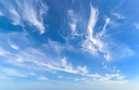 Blue sky with clouds. Stock Photos