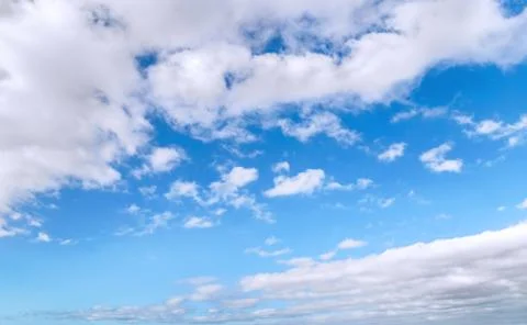 Blue sky with clouds. Stock Photos
