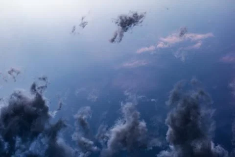 Blue sky with clouds Stock Photos