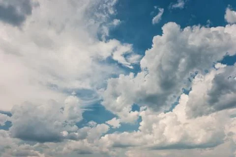 Blue sky with clouds Stock Photos