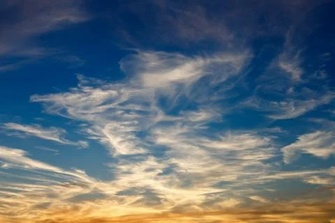 Blue sky clouds Stock Photos