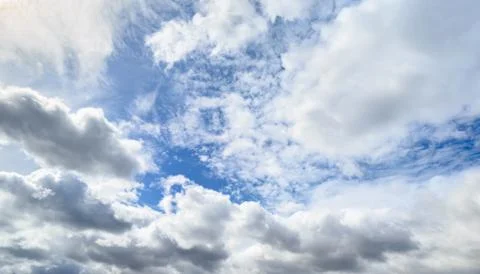Blue sky with clouds. Foto stock