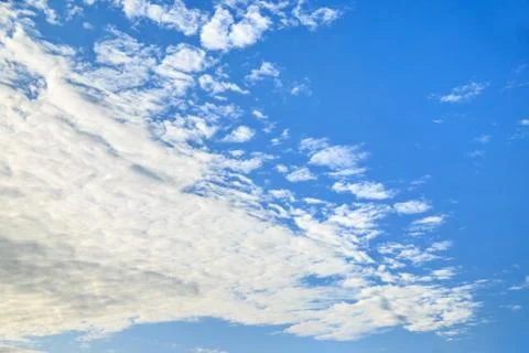 Blue sky with clouds. Stock Photos
