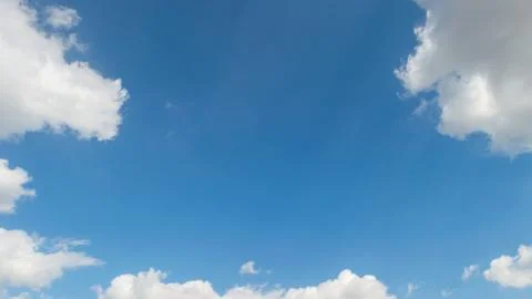 Blue sky with clouds. Stock Photos